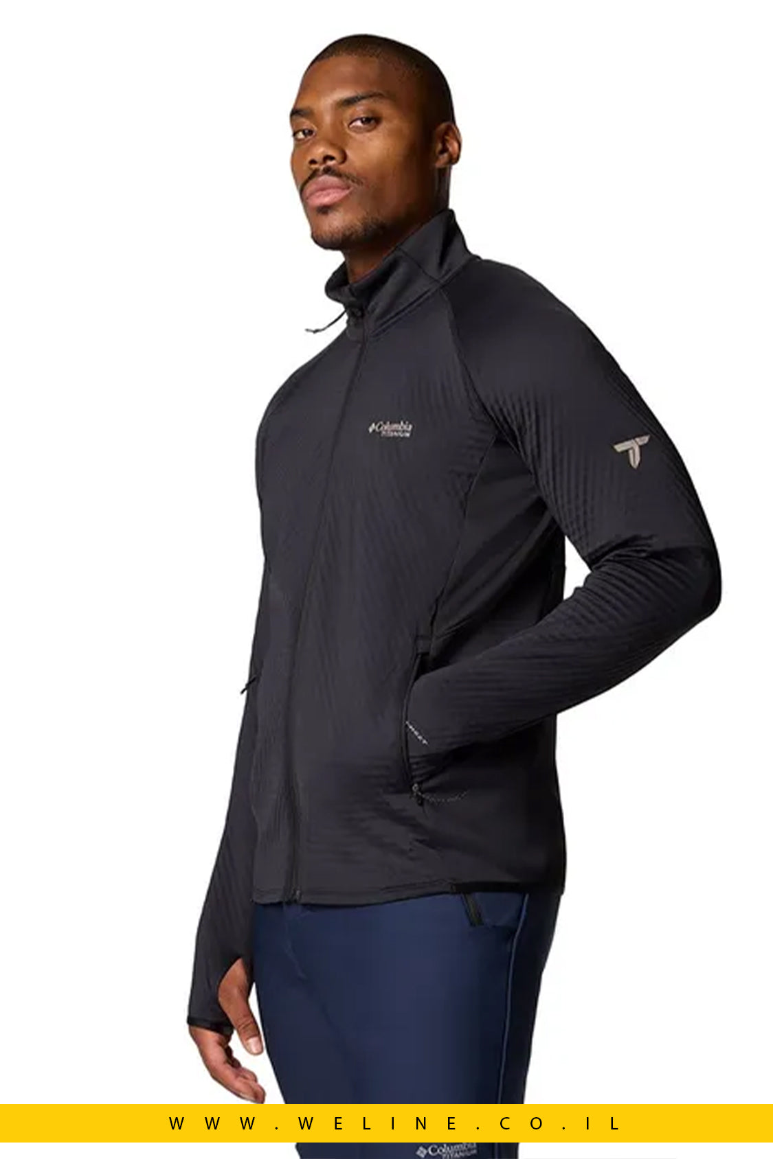 מעיל שחור Helix טכני לגברים – Columbia