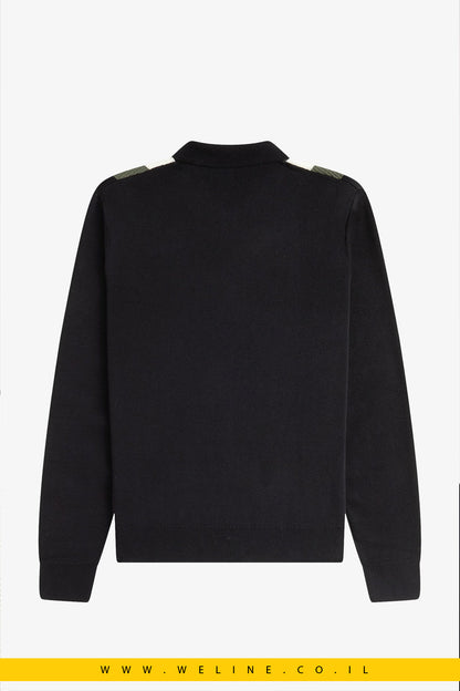 חולצת סריג רב־טקסטורות לגברים – Multi Texture LS Knitted Shirt