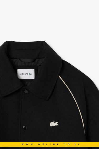 מעיל וארסיטי יוקרתי עם פאץ' רקום – Badge Accent Wool Varsity Jacket