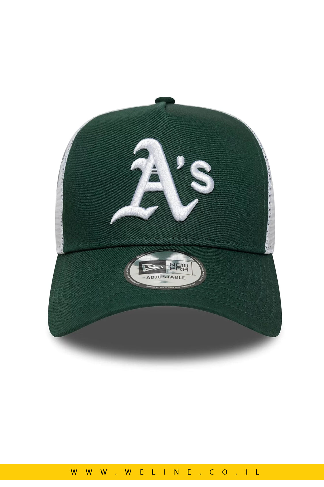 כובע New Era 9FORTY A-Frame Trucker MLB Multi Patch Oakland Athletics – ירוק | יוניסקס