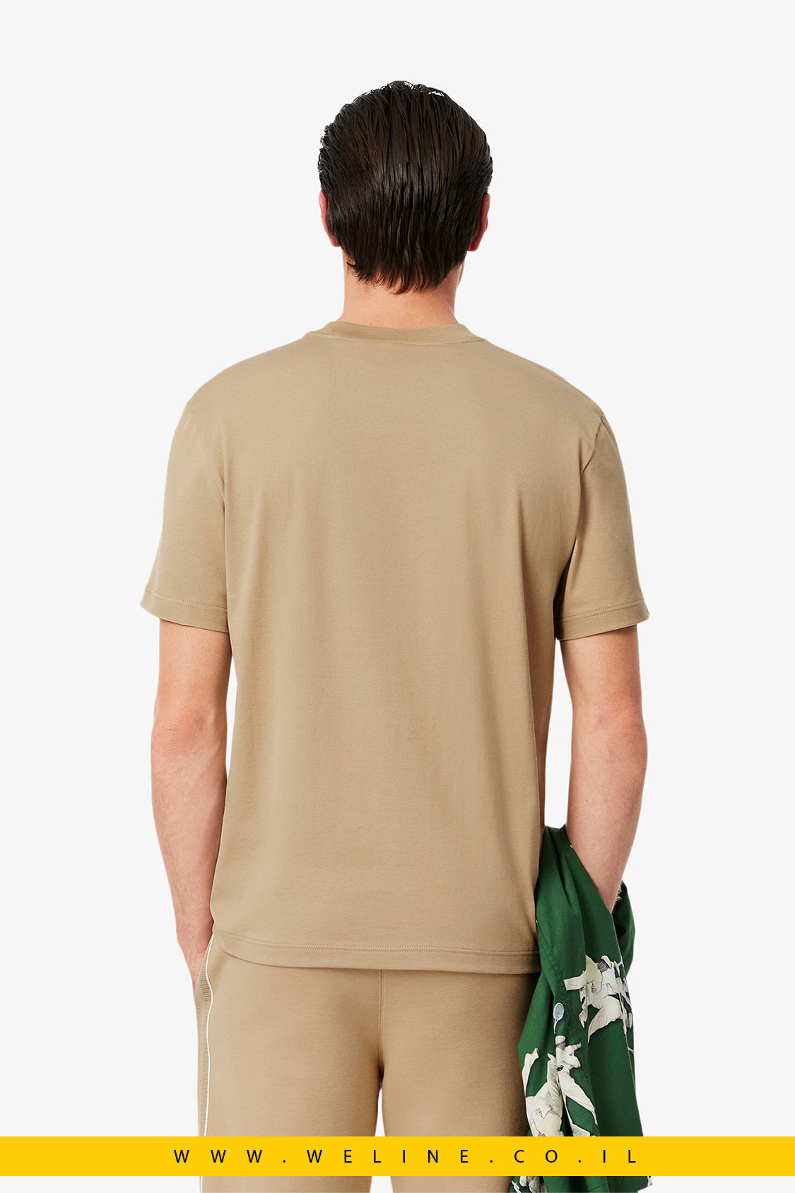 חולצת טי מבד כותנה עם סמל רקום – Lacoste