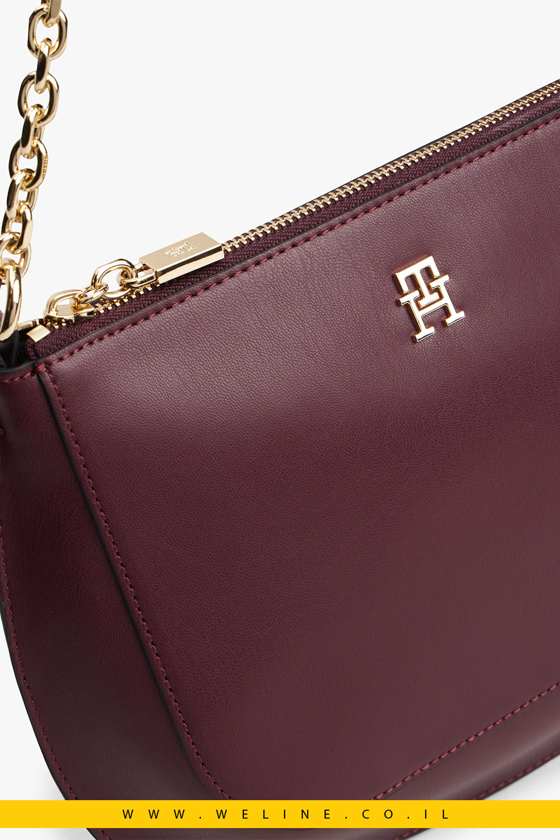 תיק צד/קרוסבודי Tommy Hilfiger Chain Strap Convertible Crossbody Bag – עם רצועת שרשרת ורצועה מתחלפת