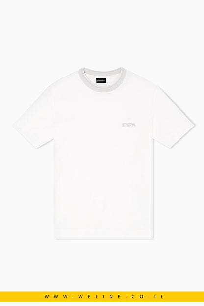 חולצת T פיקה ASV עם רקמת EA מובלטת Emporio Armani