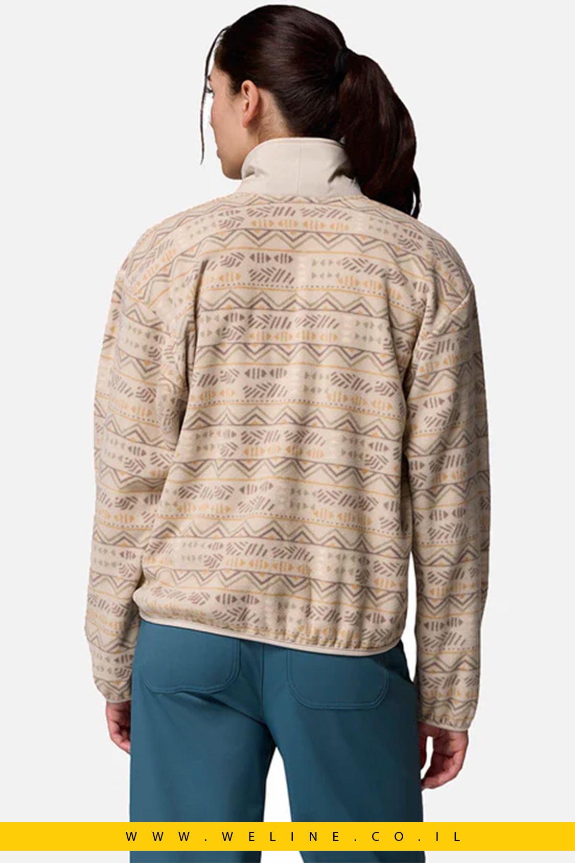 ג׳קט פליס מודפס לנשים – Sequoia Grove Printed Half Zip