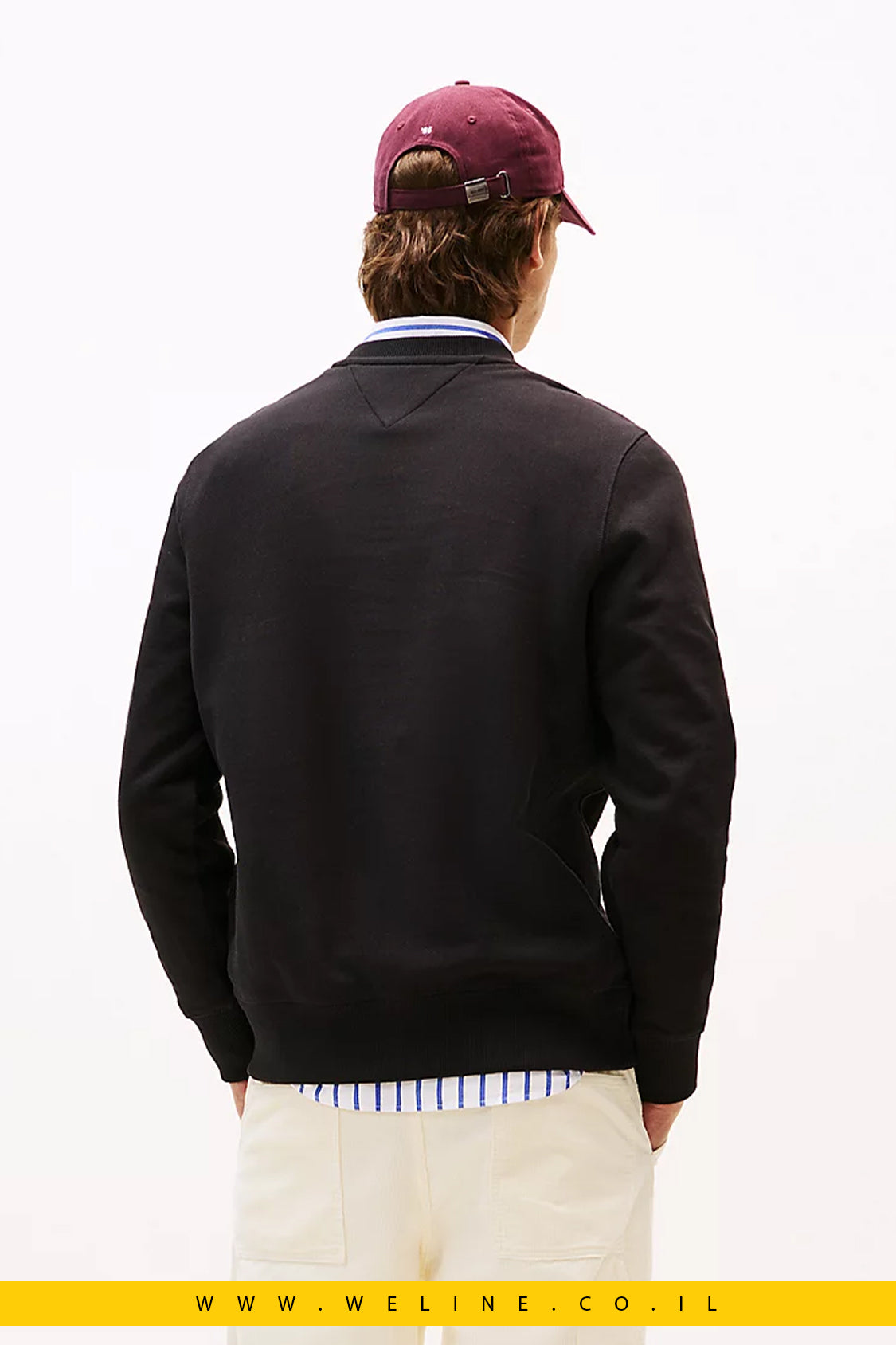 Arch Logo Terry Crew Neck Sweatshirt – סווטשירט קלאסי מבית Tommy Hilfiger