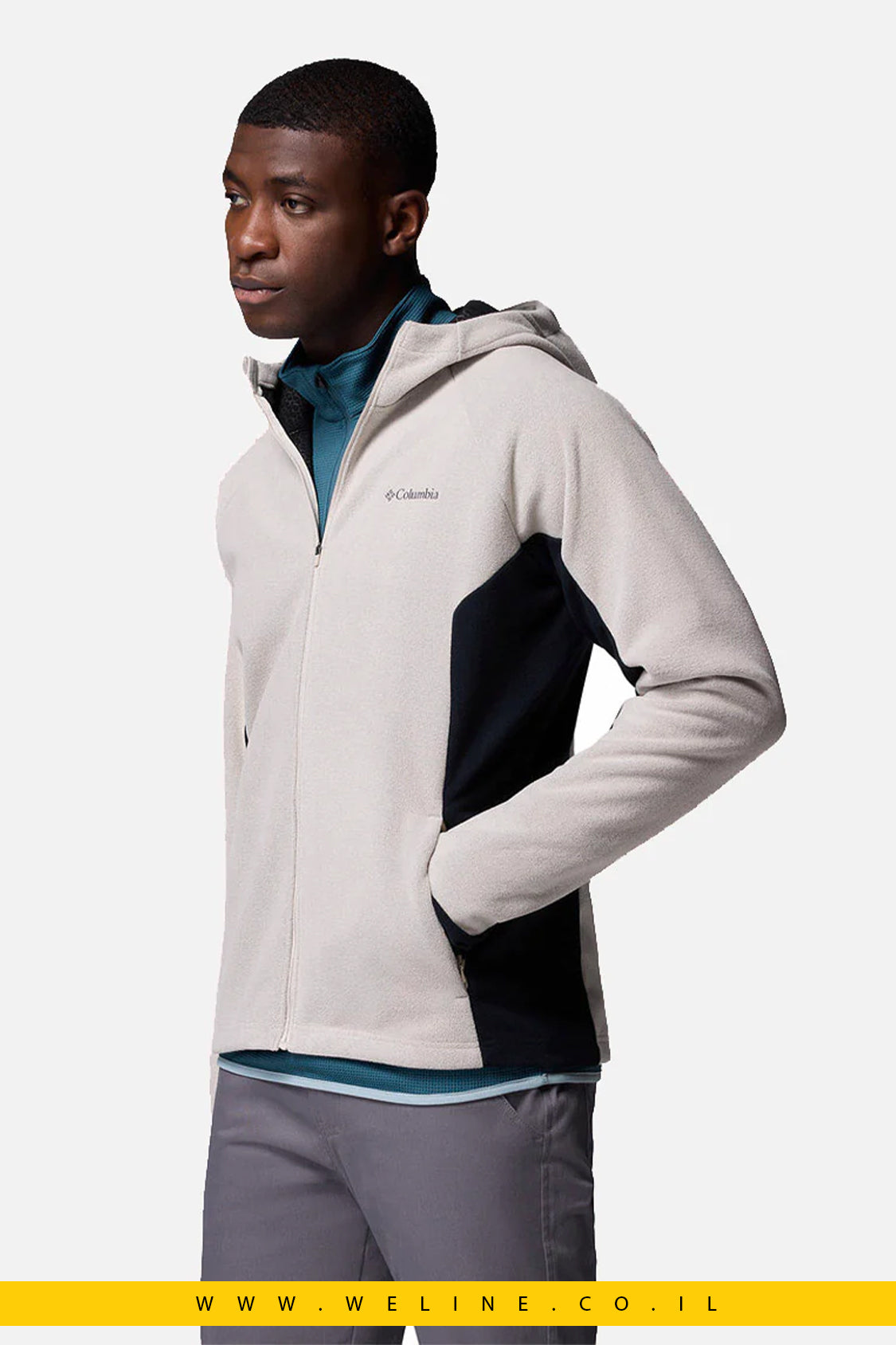 ג'קט ארוך עם כובע מובנה לגברים – Arctic Peak Hooded Full Zip