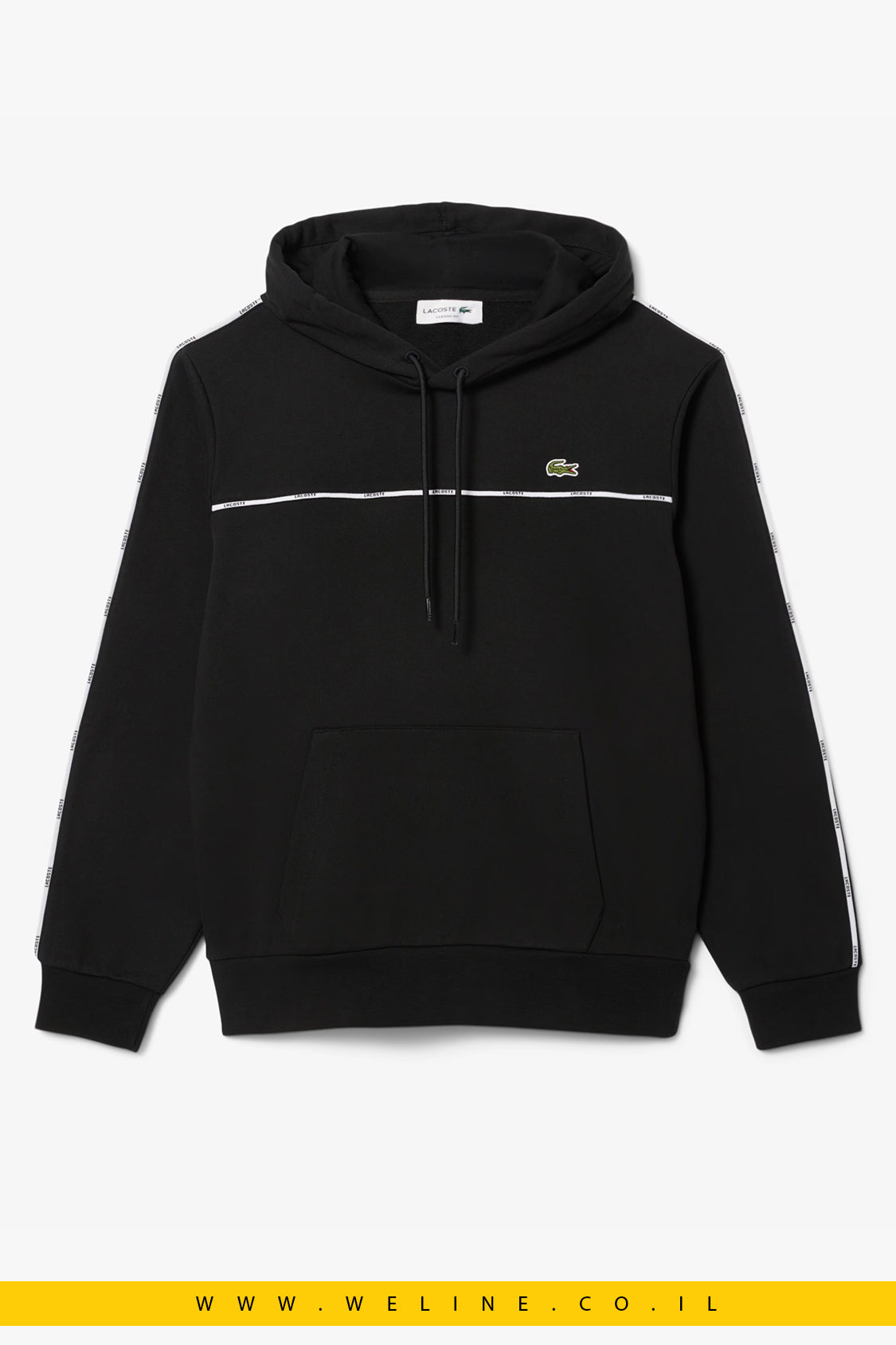 סווטשירט ממותג Classic Fit לגברים Lacoste
