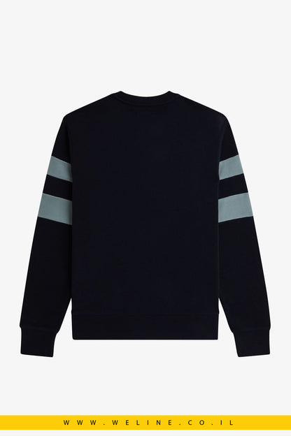 סווטשירט לגברים Peached Tipped Sleeve – כחול