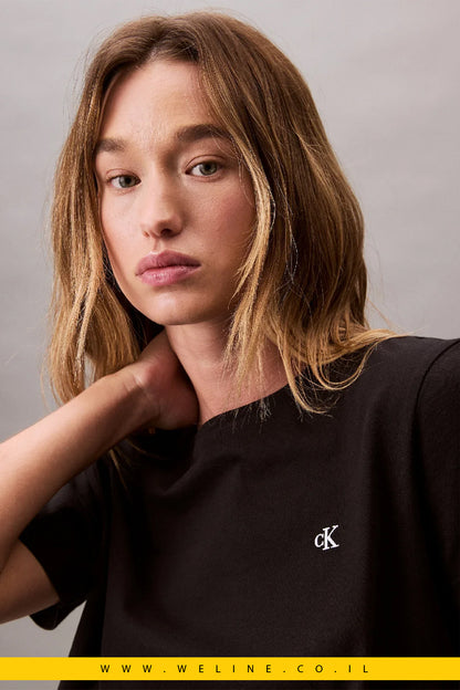 חולצת טי ג'רזי לנשים – Calvin Klein