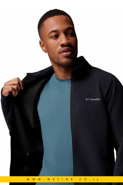 ג'קט ארוך שחור לגברים Arctic Peak Full Zip