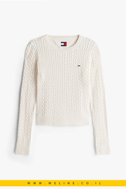 סוודר נשים Cable Essential – Tommy Jeans