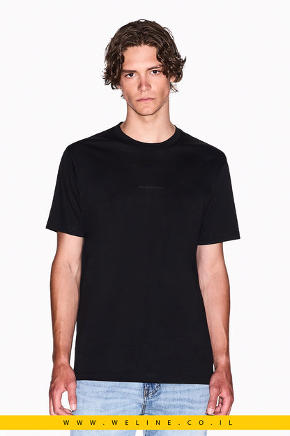 חולצת טי לגברים מכותנה מבריקה – Armani Exchange