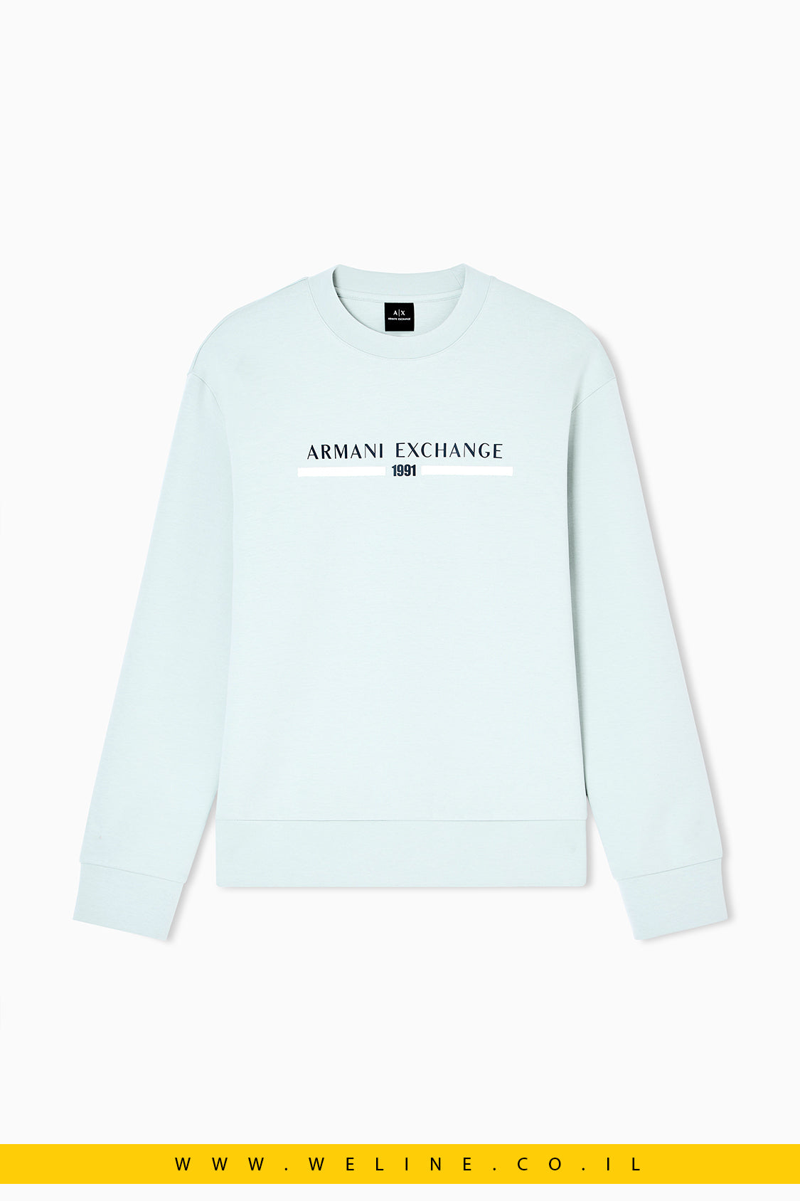 סווטשירט Crewneck Logo לגברים Armani Exchange