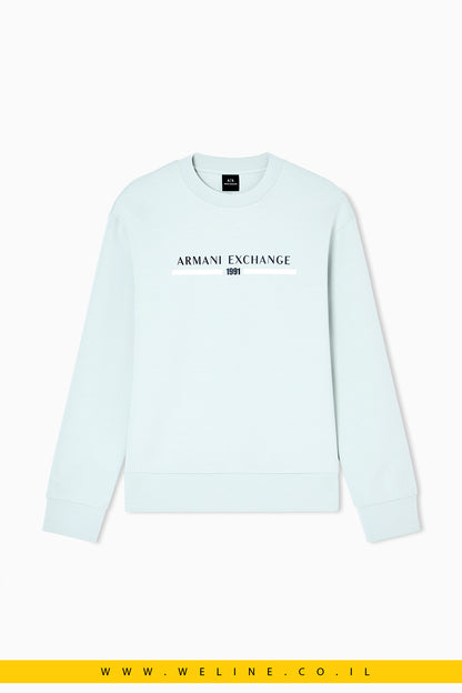 סווטשירט Crewneck Logo לגברים Armani Exchange