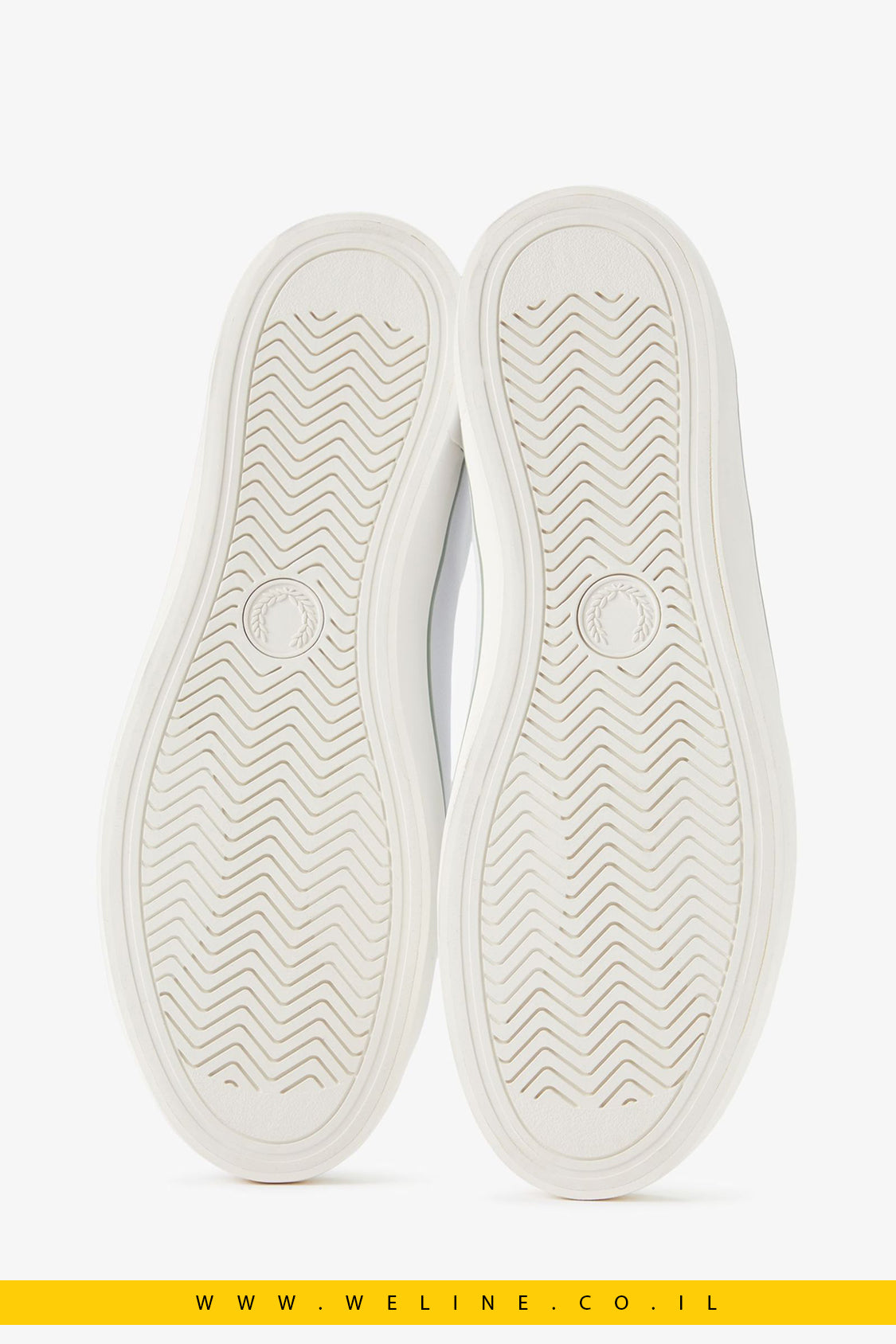 נעלי עור מרקם לגברים – Baseline Leather בצבע לבן / כחול נייבי