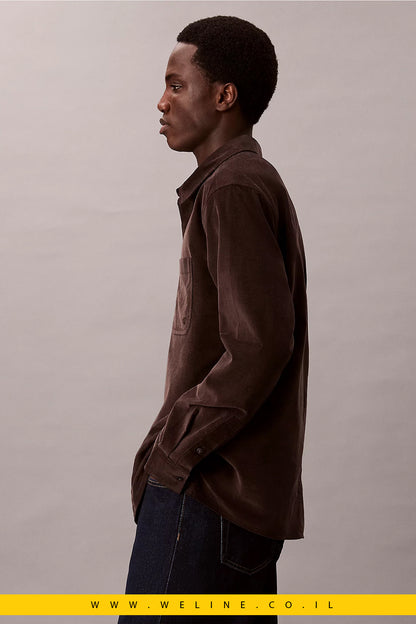 חולצת קורדורי מכופתרת לגברים – Calvin Klein