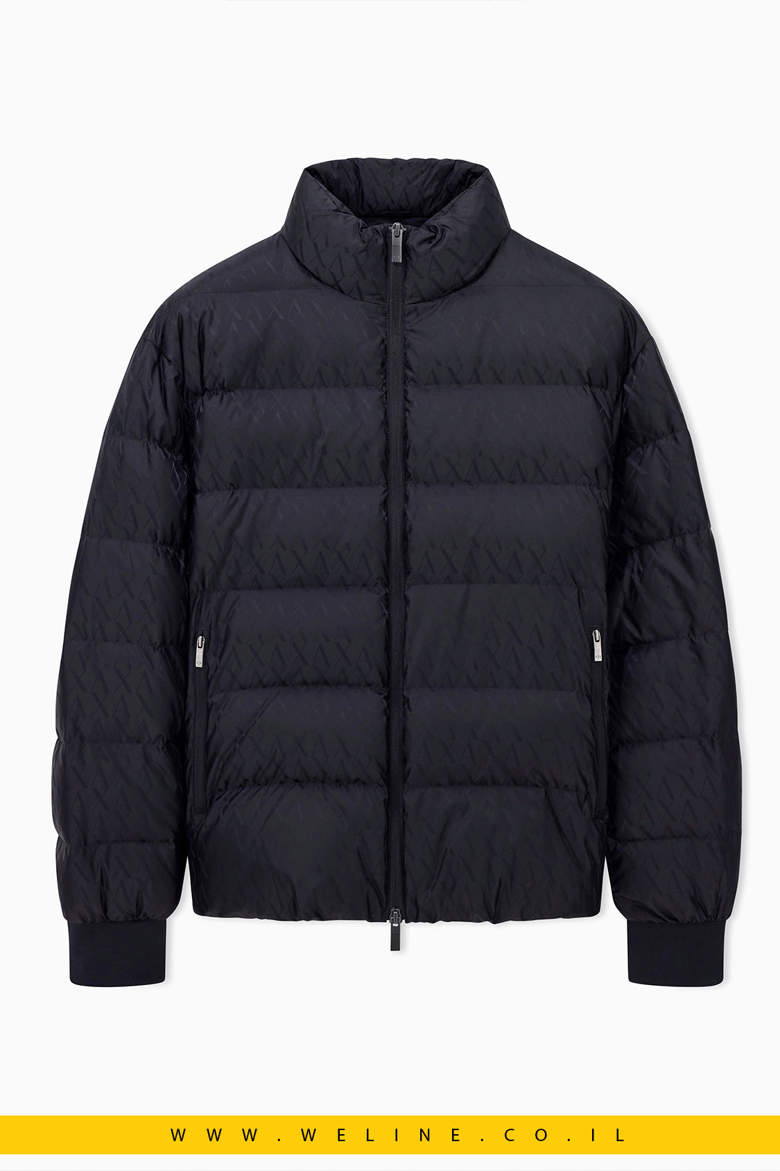 מעיל פאפר לגברים – דגם טון על טון עם לוגו A|X