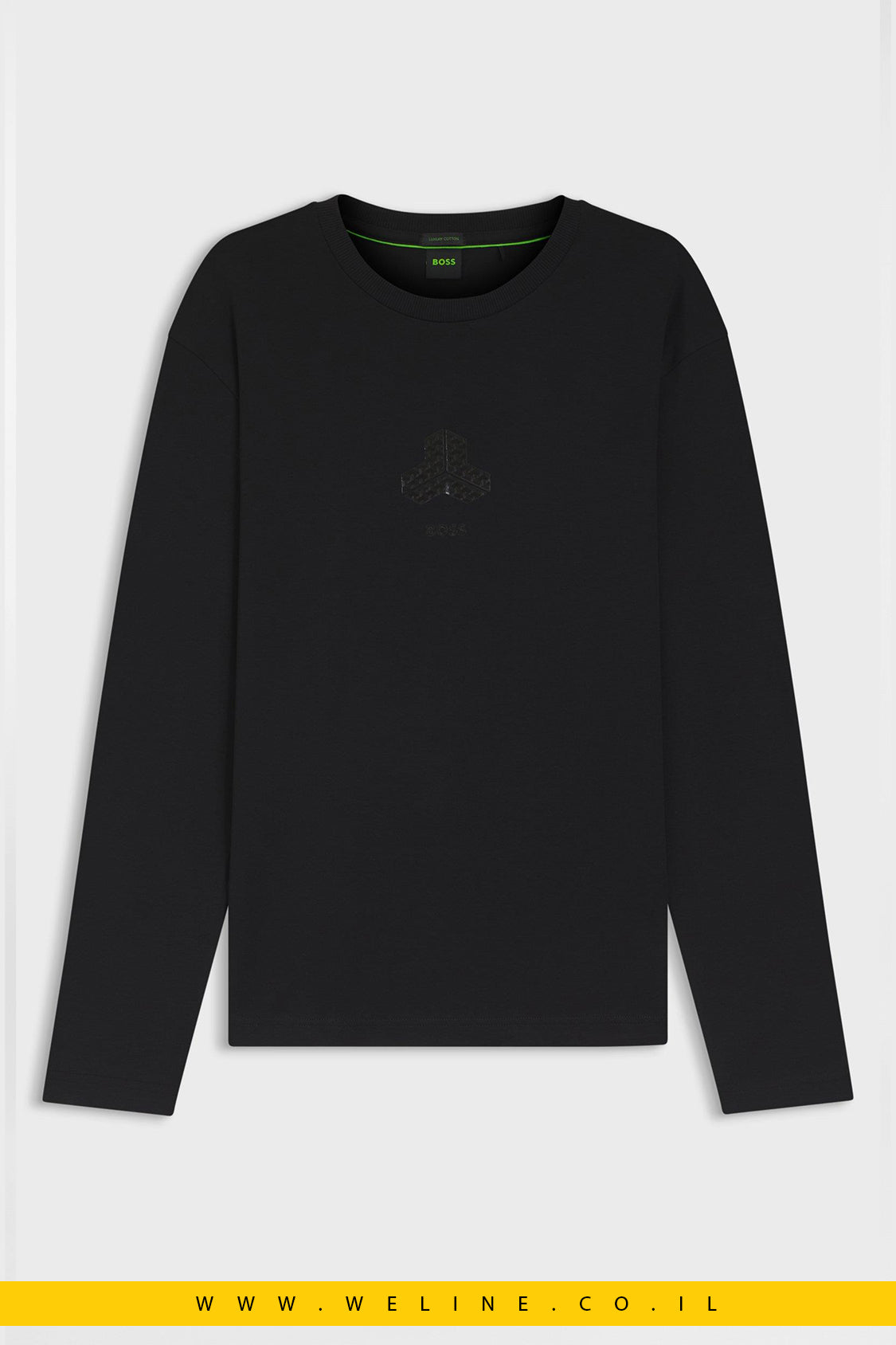חולצת טי ארוכה לגברים מבית BOSS – שחור | Relaxed Fit