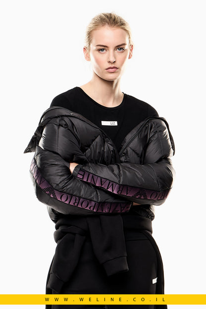 ג'קט קפוצ'ון Dynamic Athlete בטכנולוגיית Natural VENTUS7 – אפור | EA7