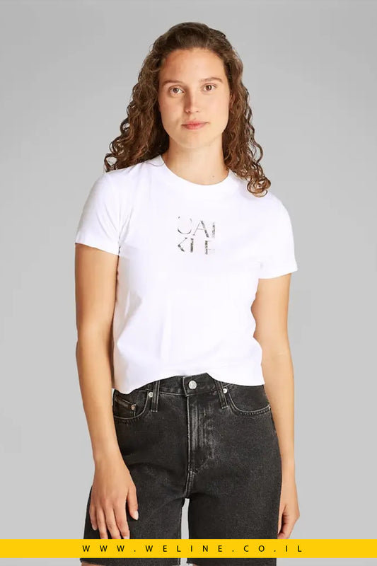 CALVIN KLEIN – חולצת טי גרפית לנשים