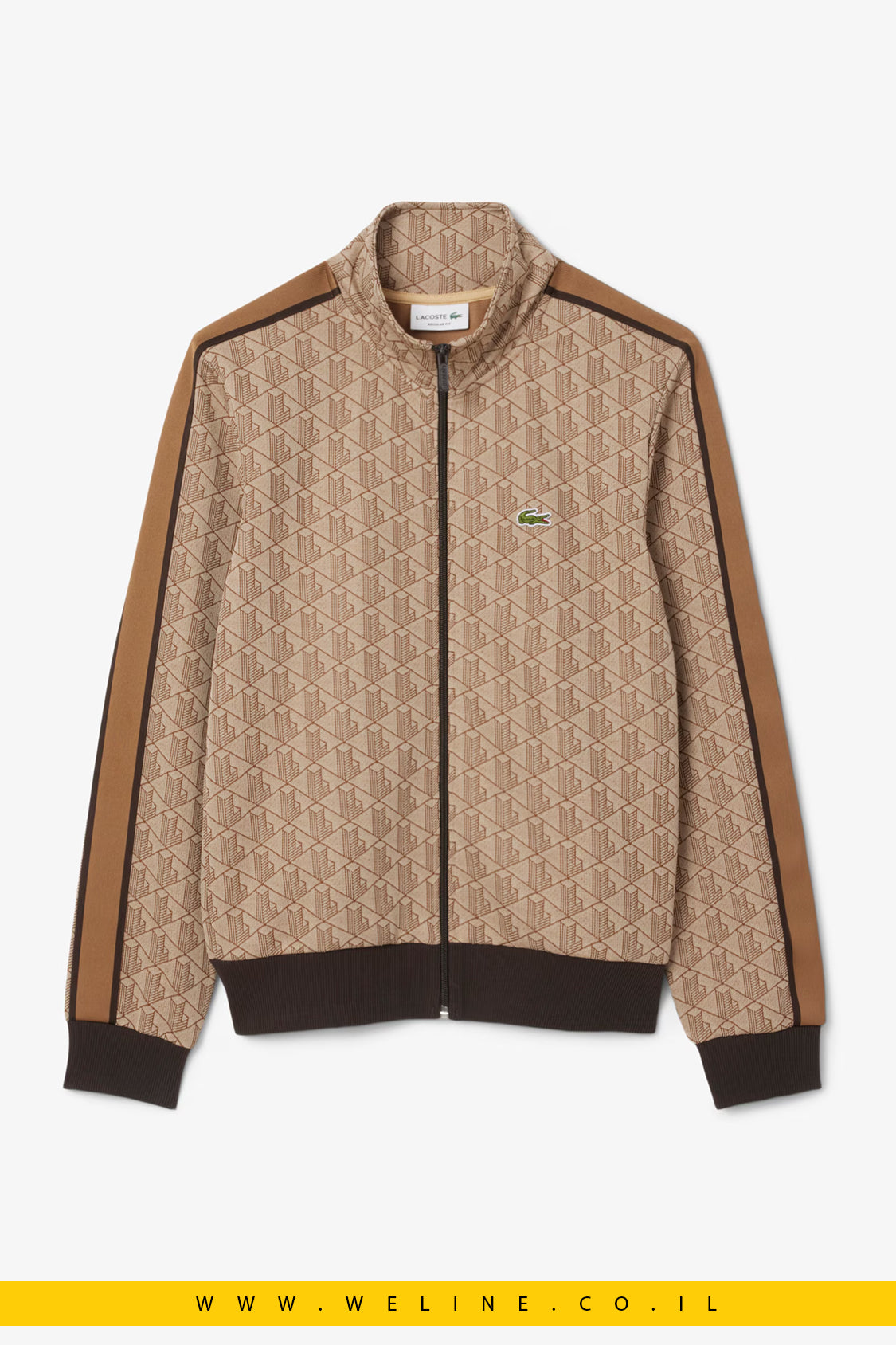 ג’קט ספורט Paris Zip-Up Jacquard לגברים Lacoste