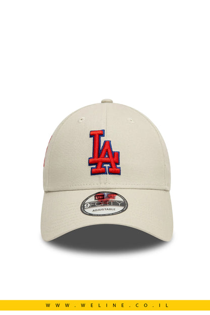כובע 9FORTY LA Dodgers קרם עם פאץ' צדדי