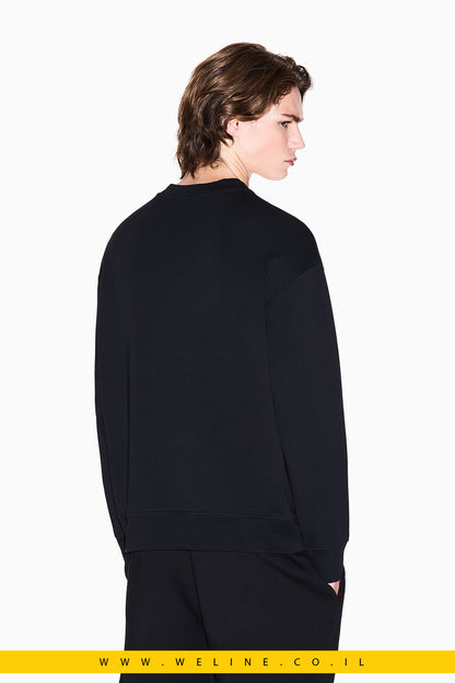 סווטשירט גברים Armani Exchange – עם לוגו מובלט