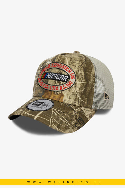 כובע New Era NASCAR Classics Camo E-Frame Trucker 9FORTY – עיצוב קמופלאז’ ספורטיבי