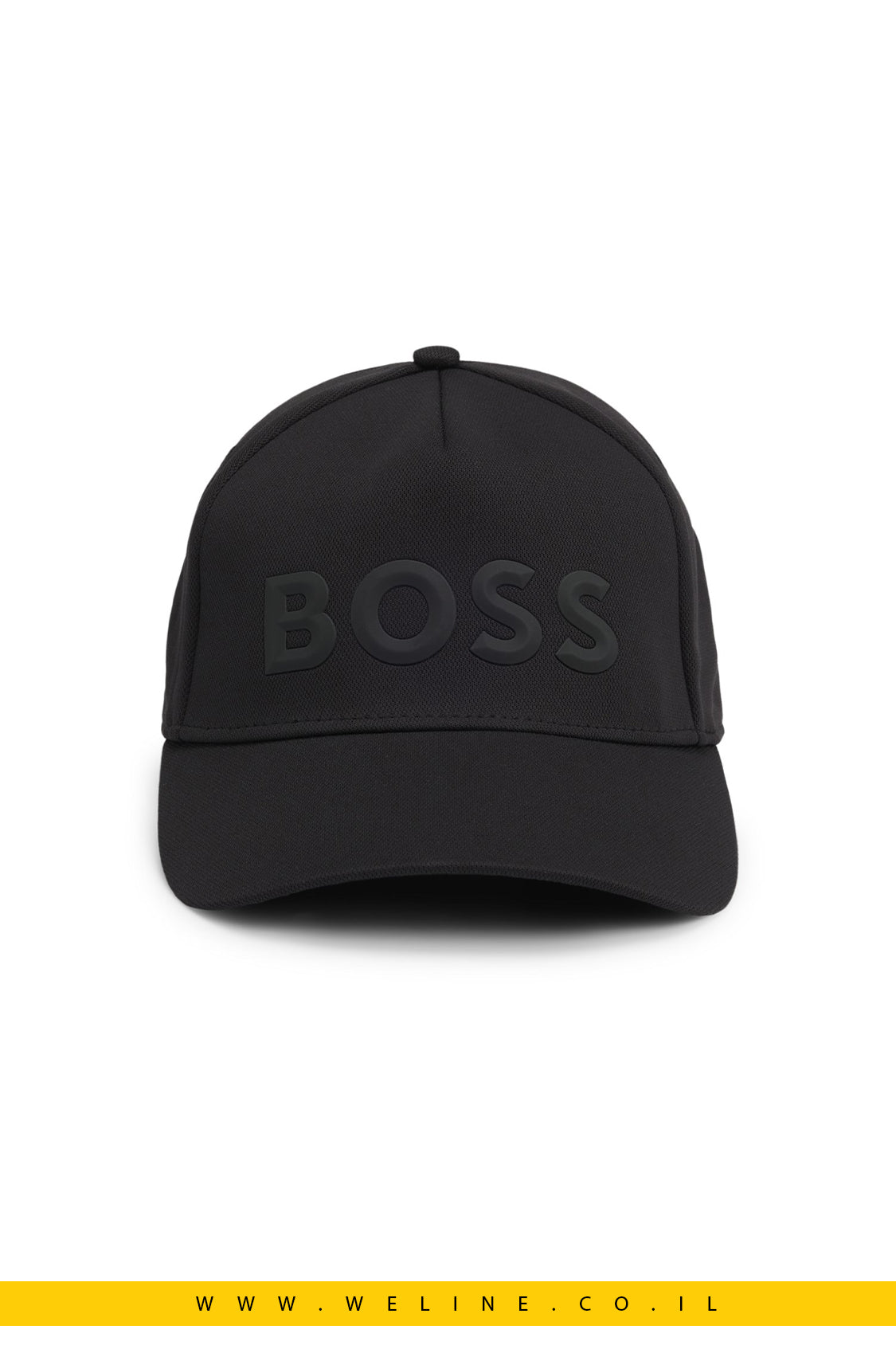 BOSS כובע שחור מטונל משריגת Mesh Piqué – דגם Pyer-Golf