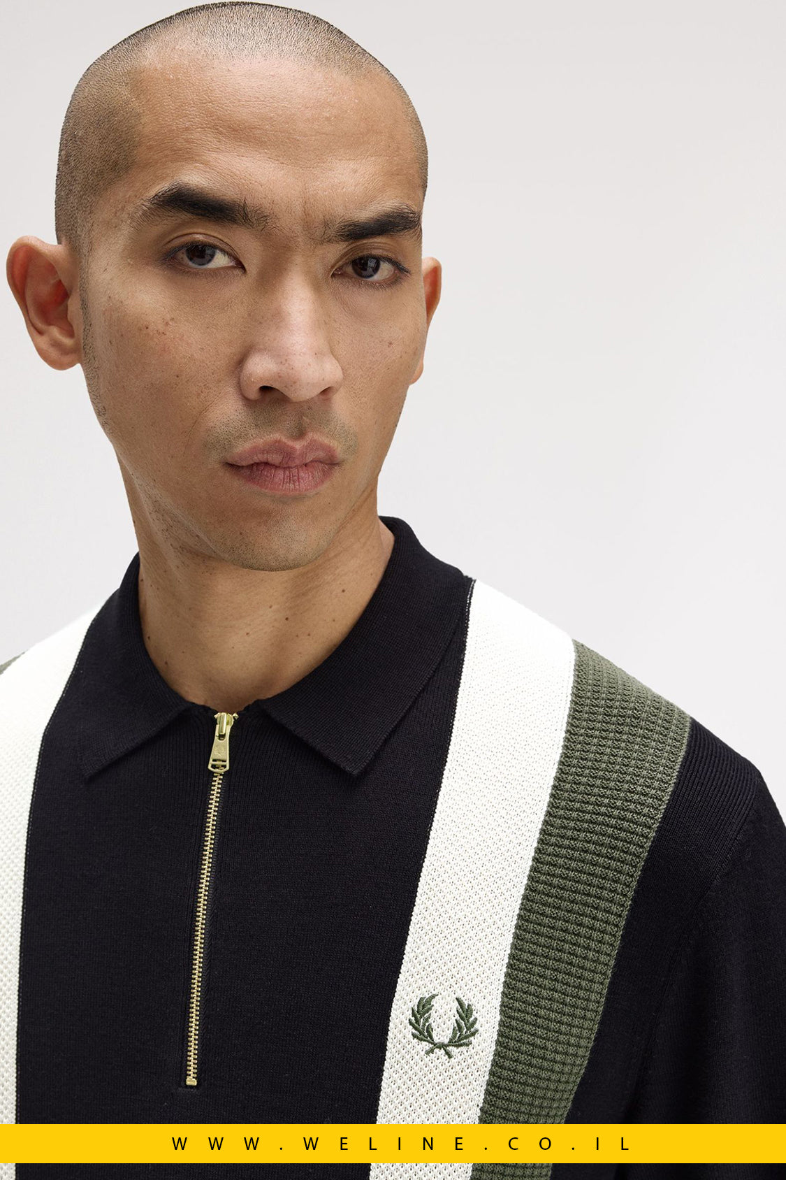 חולצת סריג רב־טקסטורות לגברים – Multi Texture LS Knitted Shirt