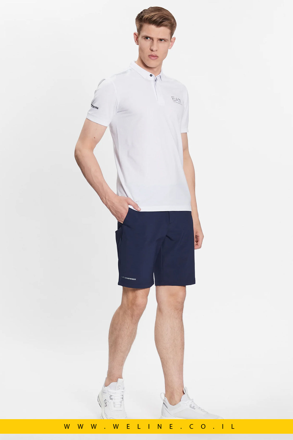 מכנסיים קצרים ספורטיביים לגברים מבית EA7 Emporio Armani