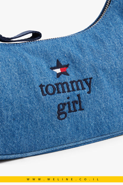 תיק כתף ג'ינס עם קישוטים – Tommy Girl