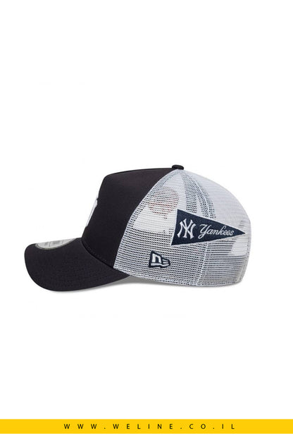 כובע רשת New Era Multi Patch Trucker New York Yankees 9FORTY A-Frame – כותנה 100% | יוניסקס