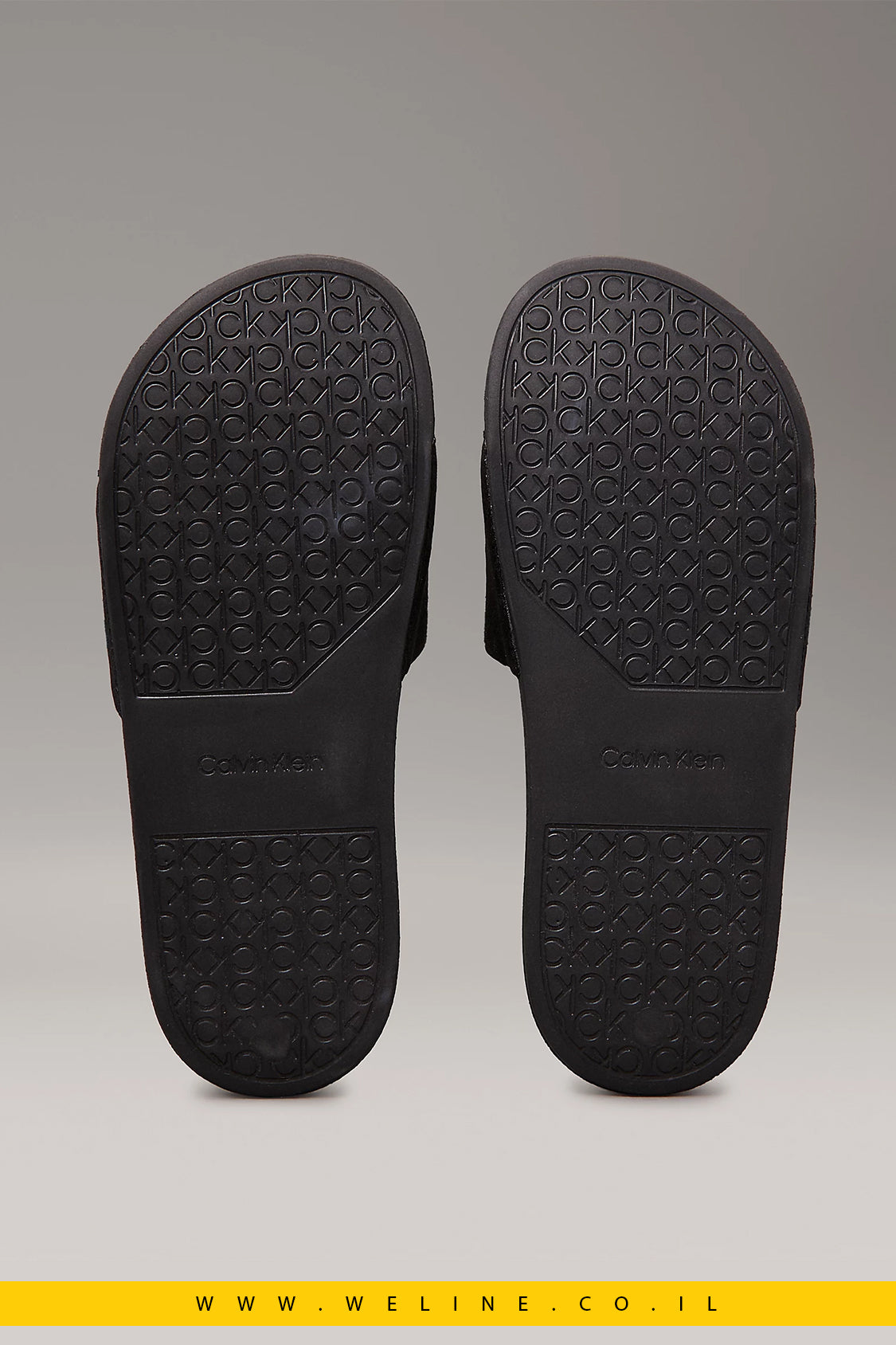 כפכפי נשים Calvin Klein – דגם Logo Jacquard Sliders