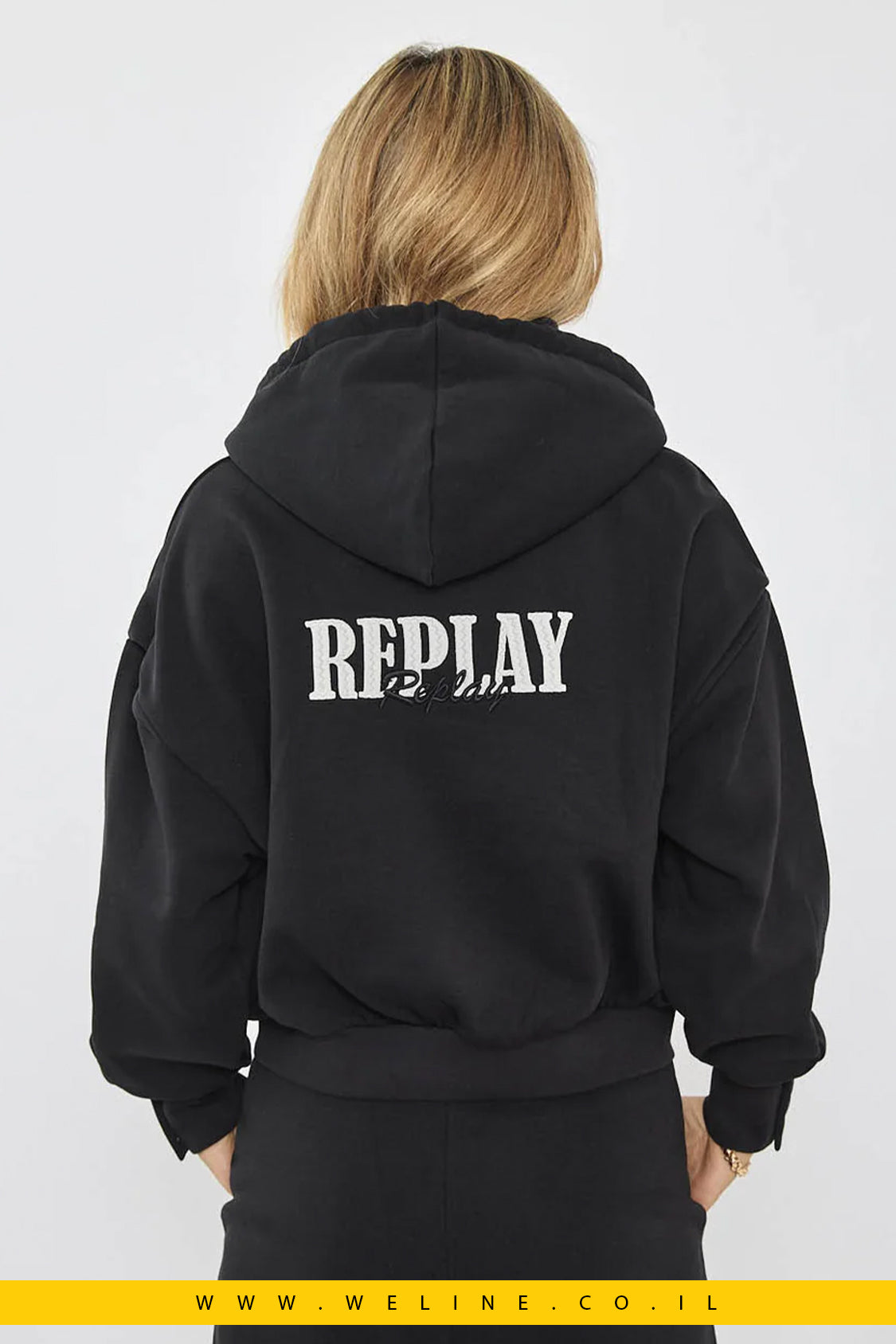 חליפת טריננג בצבע שחור לנשים REPLAY