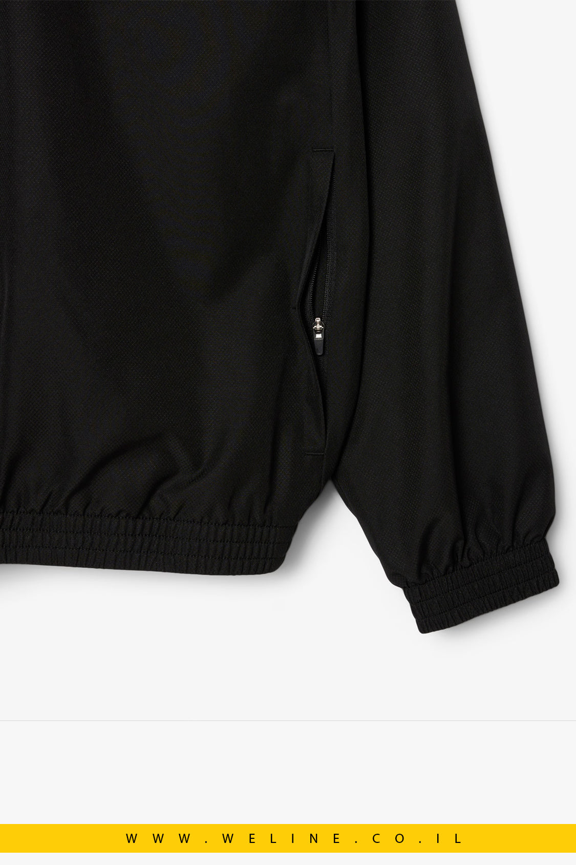 סט טרנינג יוקרתי לגברים Lacoste – דגם Landscape Crocodile בצבע שחור