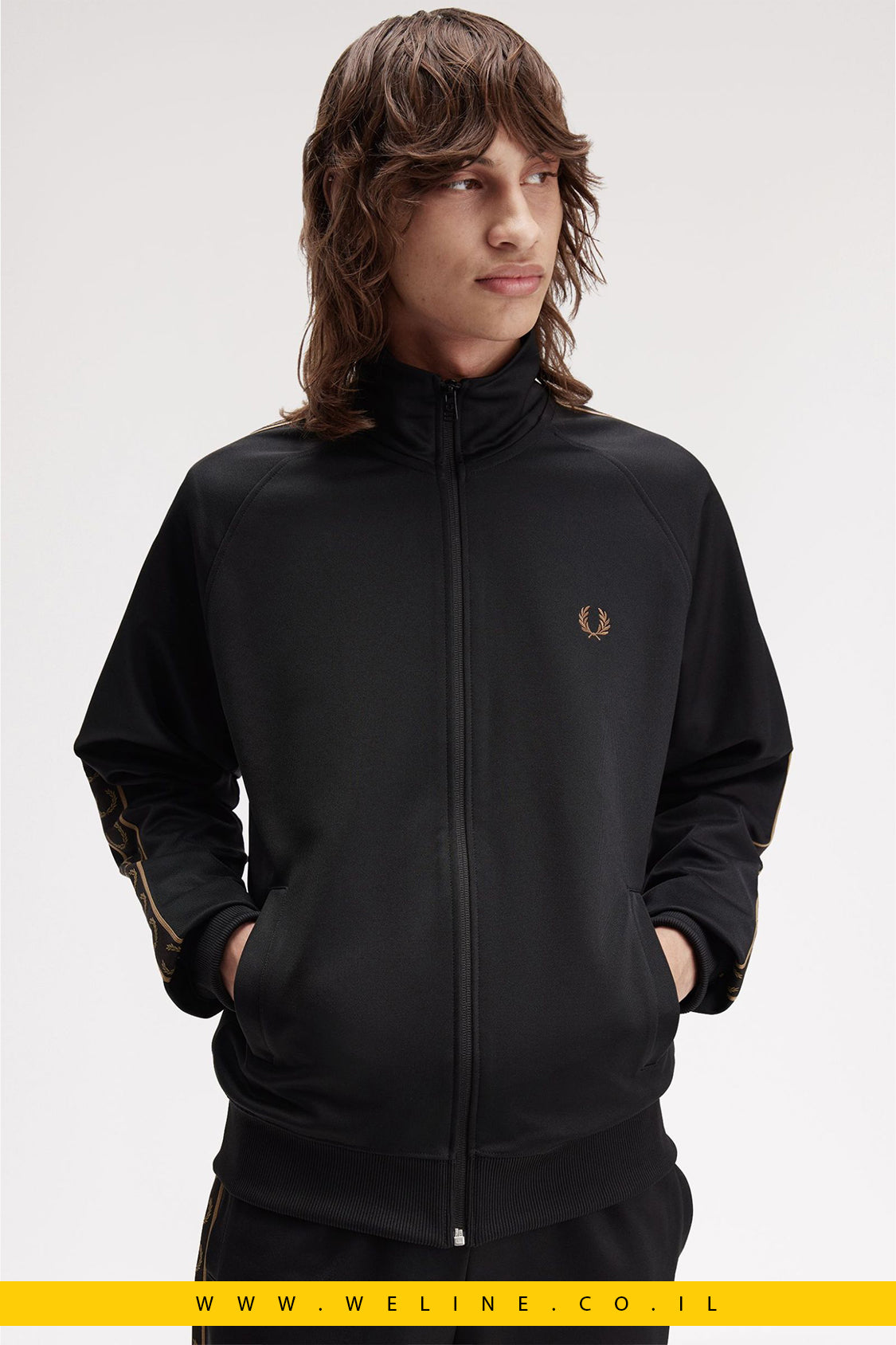 ג׳קט טרנינג עם פסי קונטרסט – Fred Perry