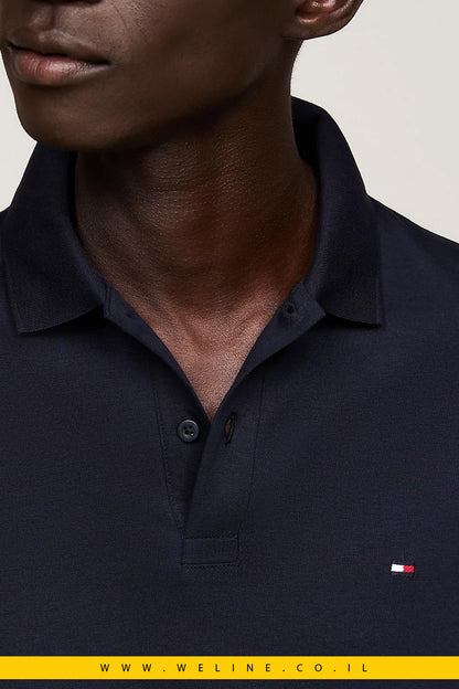 Tommy Hilfiger Regular Fit Long Sleeve Polo Shirt – חולצת פולו שרוול ארוך לגברים בצבע כחול