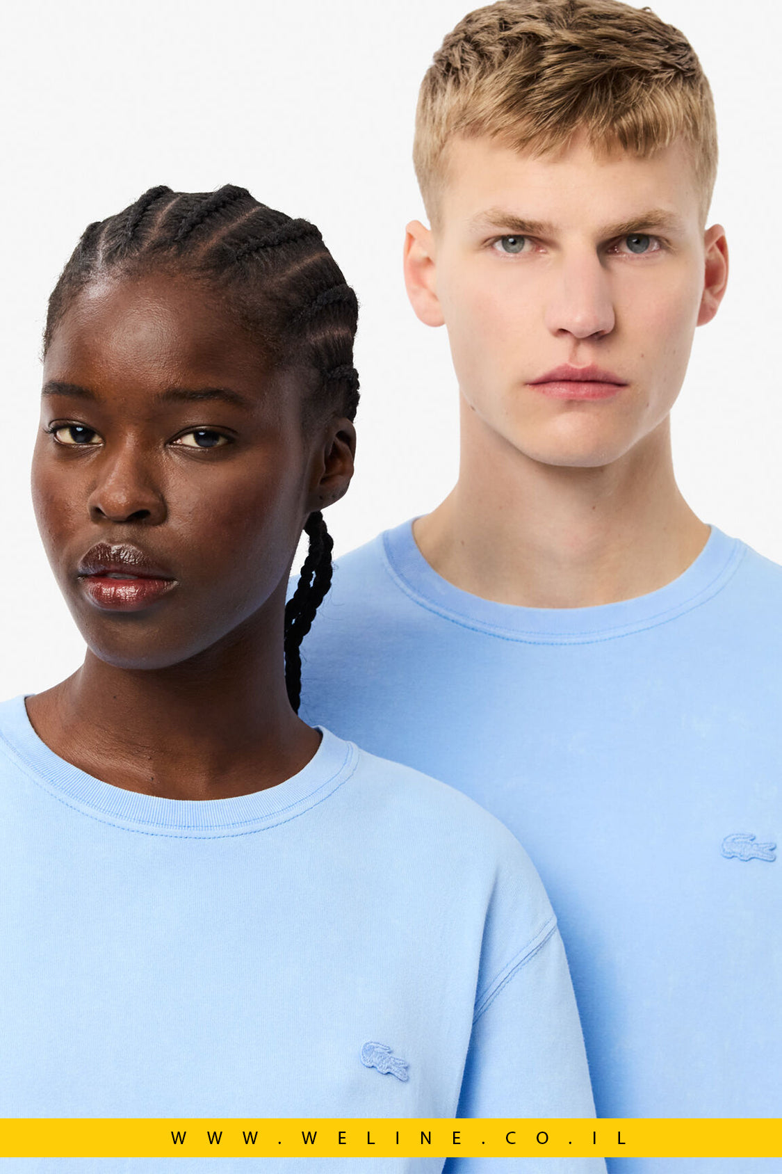 חולצת טי לגברים עם אפקט שטיפה ובד כותנה כבד – Lacoste