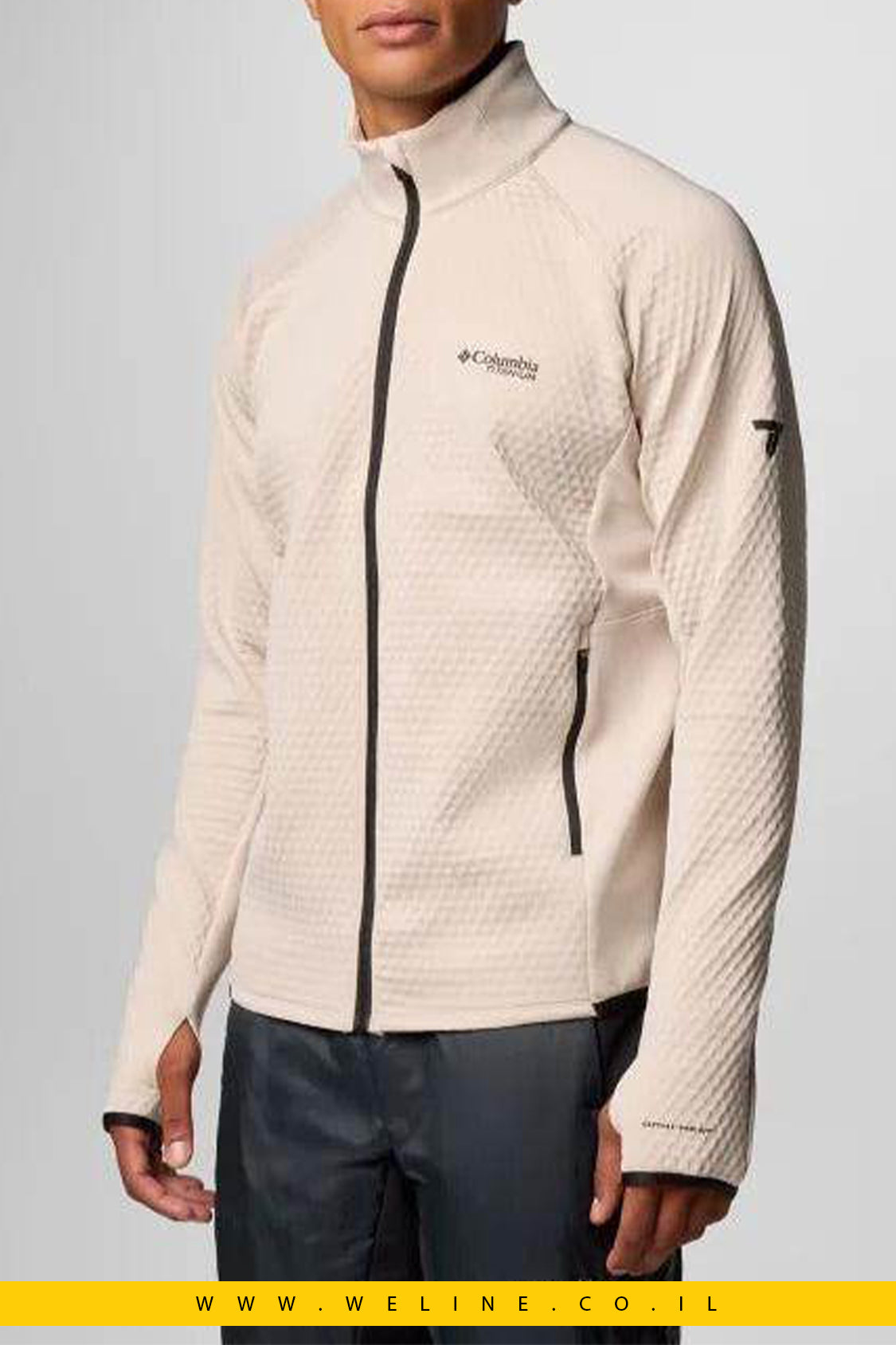 מעיל פליס לגברים - Crystal Leaf Omni-Heat Helix Full Zip