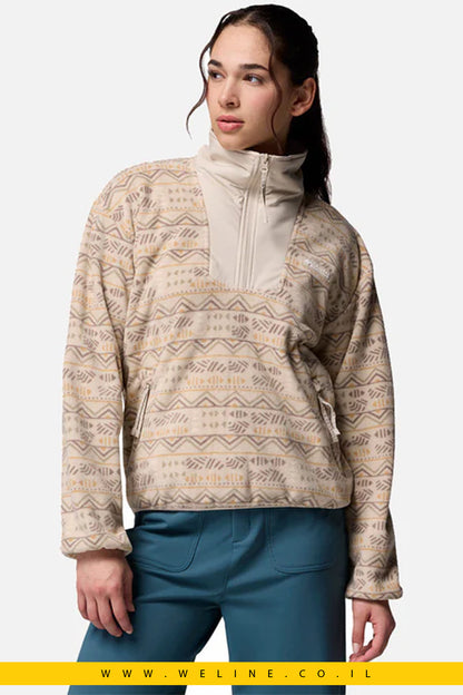ג׳קט פליס מודפס לנשים – Sequoia Grove Printed Half Zip
