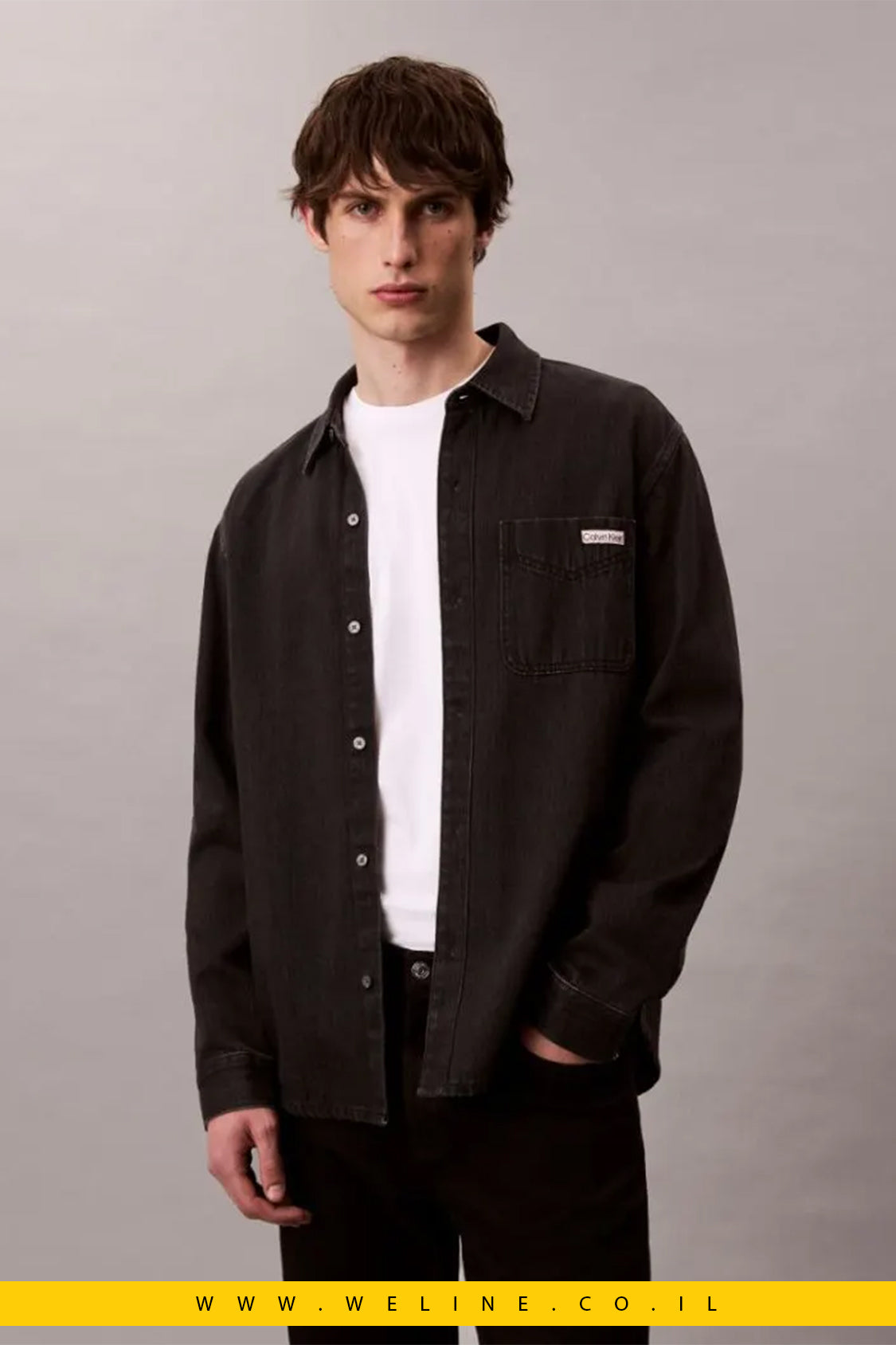 ג׳קט ג׳ינס במראה חולצה – Calvin Klein Jeans