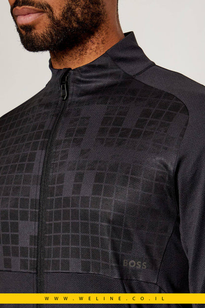 סווטשירט עם רוכסן מלא SW_Jump FZ – BOSS GREEN (כחול נייבי)