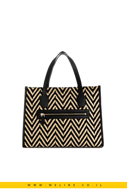 תיק טייט קש בדוגמת שברון – GUESS Silvana