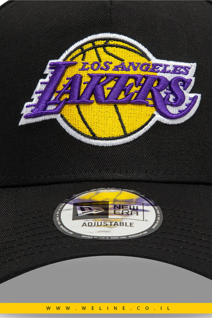 כובע New Era Los Angeles Lakers NBA A-Frame בצבע שחור – סטייל ספורטיבי אייקוני
