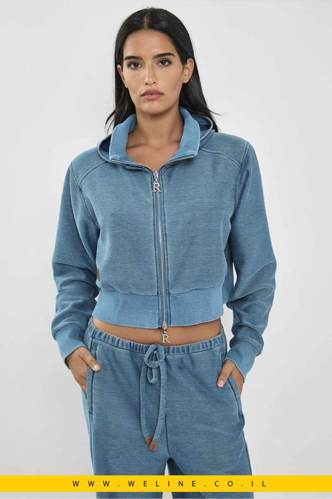 חליפת טריננג בצבע גינס לנשים REPLAY