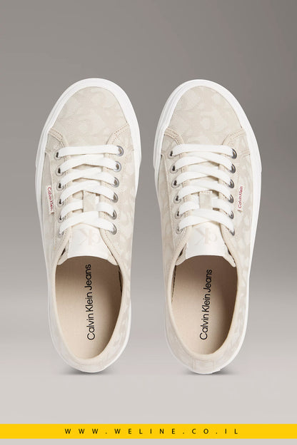 נעלי פלטפורמה Logo Jacquard Platform Trainers Calvin Klein