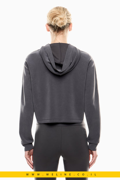 סווטשירט רוכסן נשים – Precious Stretch Modal – EA7 Emporio Armani