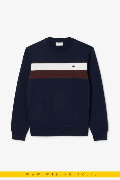סווטשירט פליז Colour-Block לגברים Lacoste