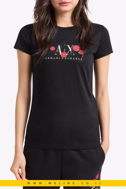 חולצת T סינית NY מבית Armani Exchange